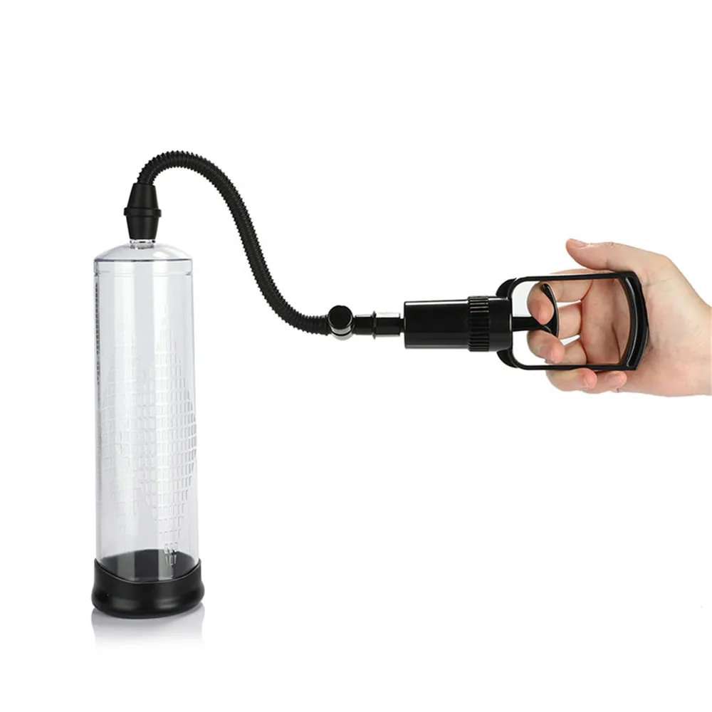 Penis Pump with Pressure Gauge Male Masturbator Sex Toys For Men Penis Extender Dick Enlargement Penile Enlarger Vacuum Pump