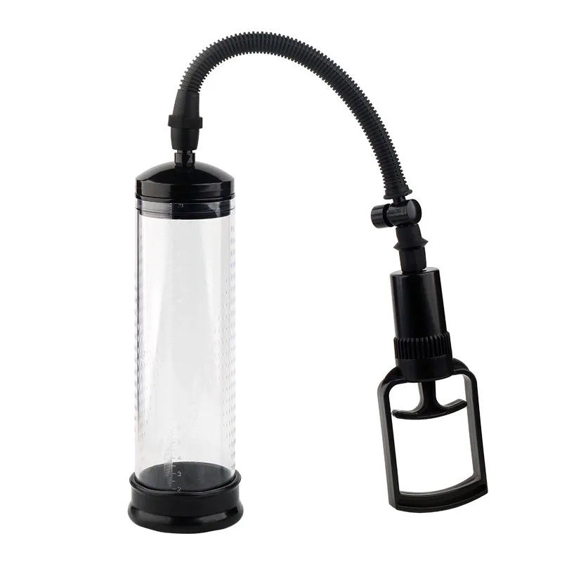 Penis Pump with Pressure Gauge Male Masturbator Sex Toys For Men Penis Extender Dick Enlargement Penile Enlarger Vacuum Pump