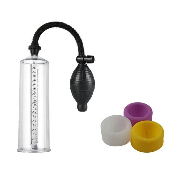 Only Accessories(Not Whole Set) Inner Diameter 6.3cm Enlargement Vacuum Dick Extender Men Increase Length Enlarge Penis Pump