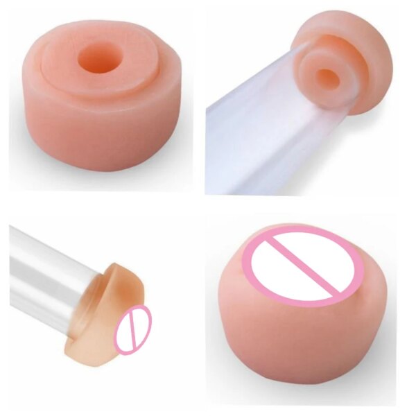 Only Accessories(Not Whole Set) Inner Diameter 6.3cm Enlargement Vacuum Dick Extender Men Increase Length Enlarge Penis Pump