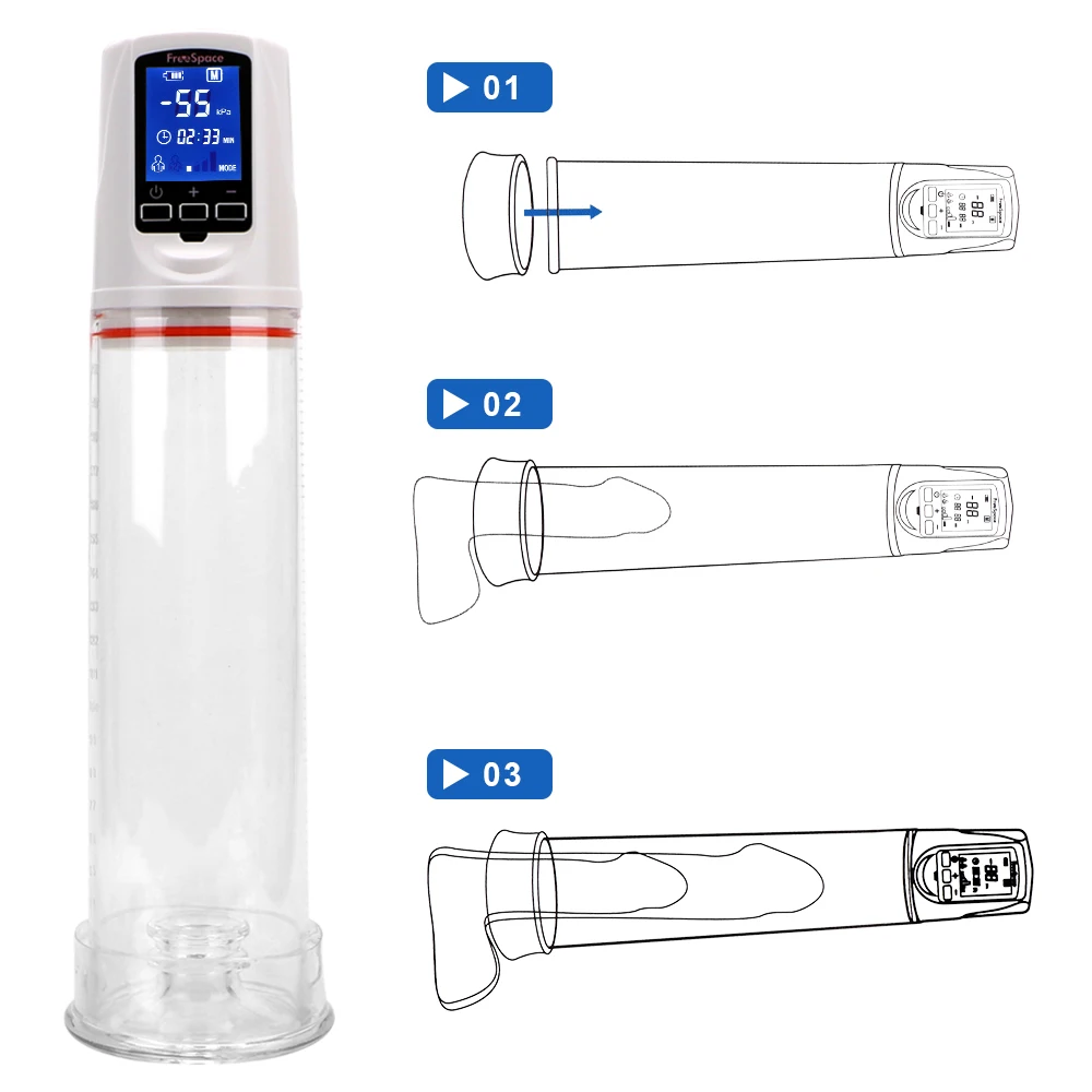 Electric Penis Pump Automatic Pump Vacuum Pump Enlarge Automatic Vacuum Penis Extender Enlargement Adult Toy Exercise For Men