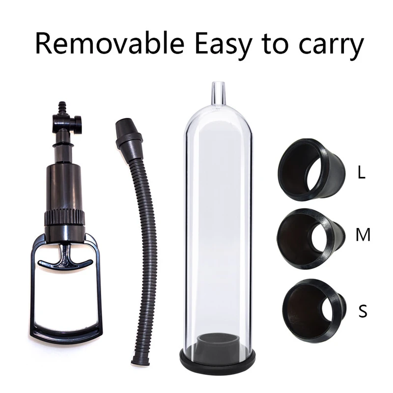 Manual Penis Pump Male Penis Enlarger Sex Toys For Men Vacuum Pump Male Masturbation Penile Extender Trainer Adults Sex Products