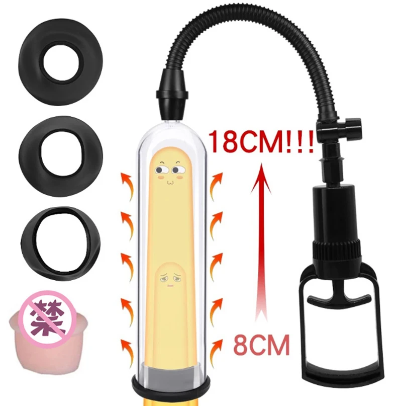 Manual penis pump sex toys for men penis enlargement vacuum pump for penis enhancement male masturbator adult penis extender too Manual penis pump sex toys for men penis enlargement vacuum pump for penis enhancement male masturbator adult penis extender too