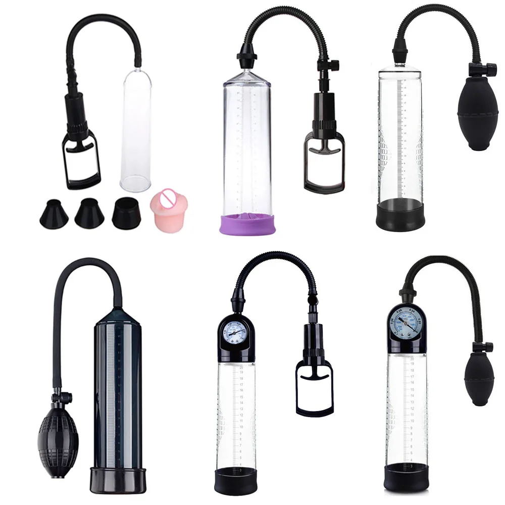 Manual Male Masturbation Penis Extender Airplane Cup Penis Exercise Trainer Stretching Vacuum Pump Adult Sex Toy Adultos 18+