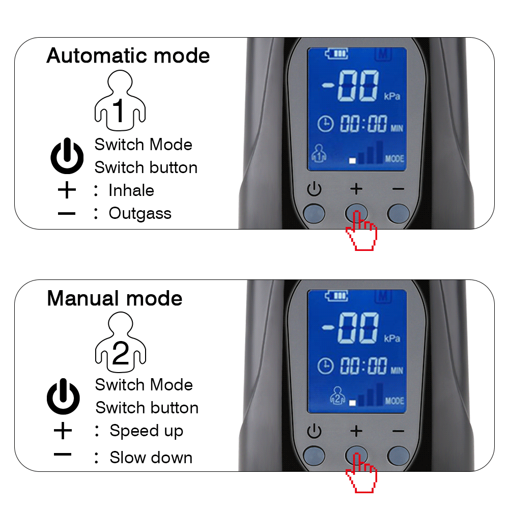 Electric Vacuum Penis Pump Men Sex Toys Penis Extender Led Display & Powerful Suction Cock Erection Training Enlargement Pump