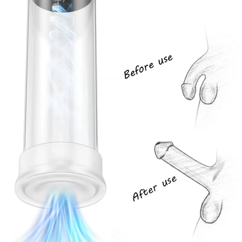 Hannibal LCD Electric Penis Pump Penis Enlargement Extend Pump Penis Trainer Male Masturbators Cup Dick Pump Sex Toys for Men