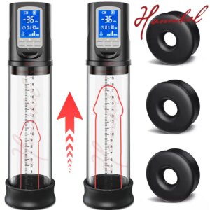 LCD Electric Penis Pump Penis Enlargement Extend Pump Penis Trainer Male Masturbators Cup Dick Pump Sex Toys for Men