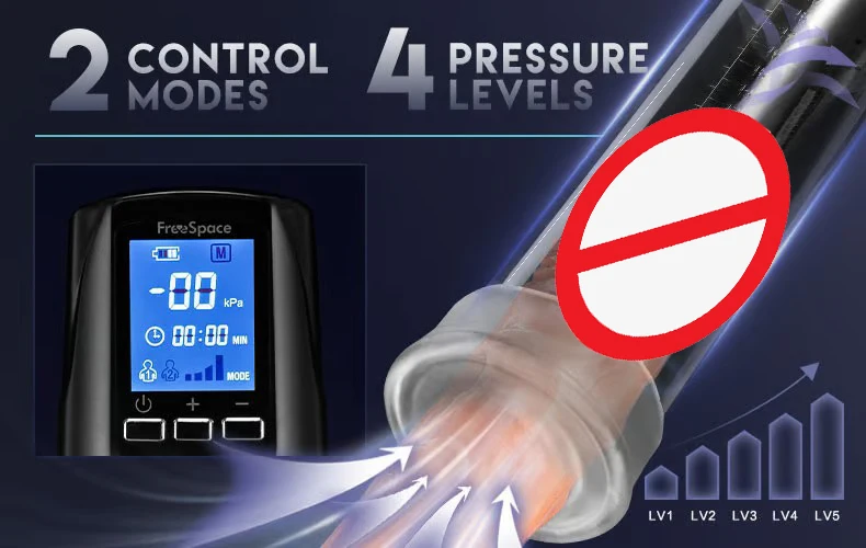Hannibal LCD Electric Penis Pump Penis Enlargement Extend Pump Penis Trainer Male Masturbators Cup Dick Pump Sex Toys for Men