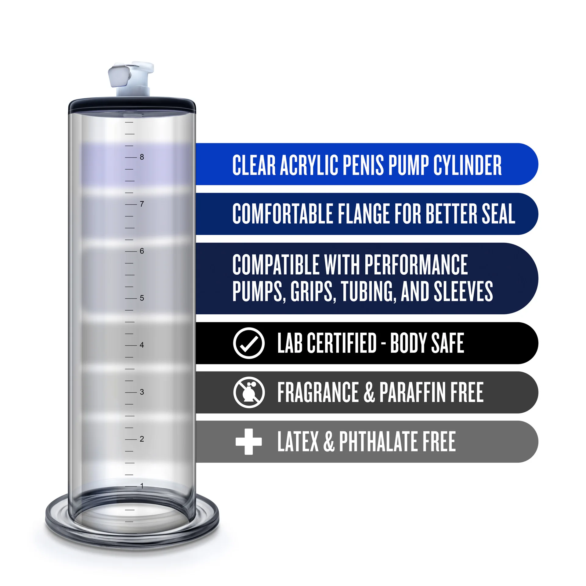 Lange Wide Bottom 30cm Penis Real Empty Cylinder Self-locking Pump Trainer Large Double Scale Cup Special Accessories