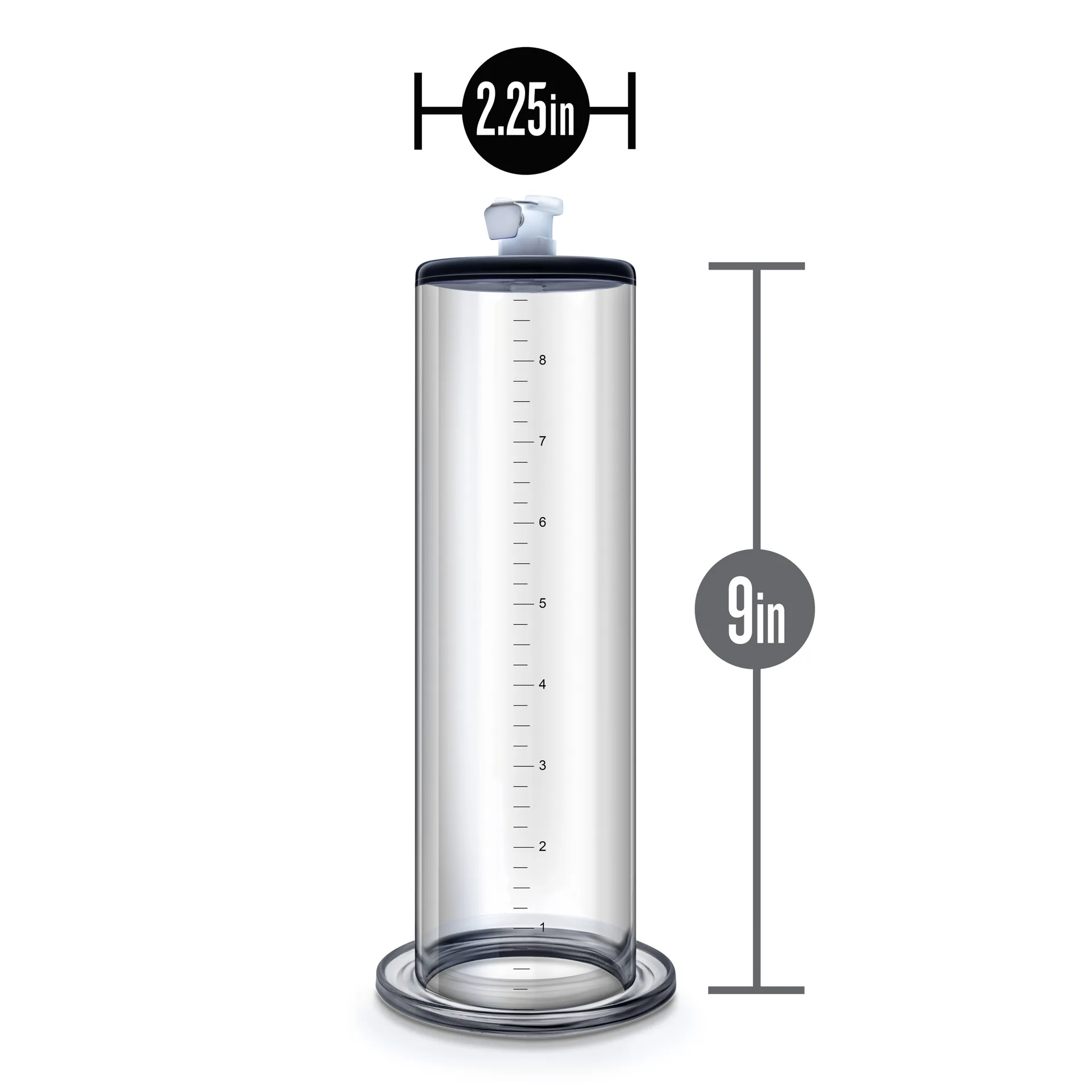 Lange Wide Bottom 30cm Penis Real Empty Cylinder Self-locking Pump Trainer Large Double Scale Cup Special Accessories