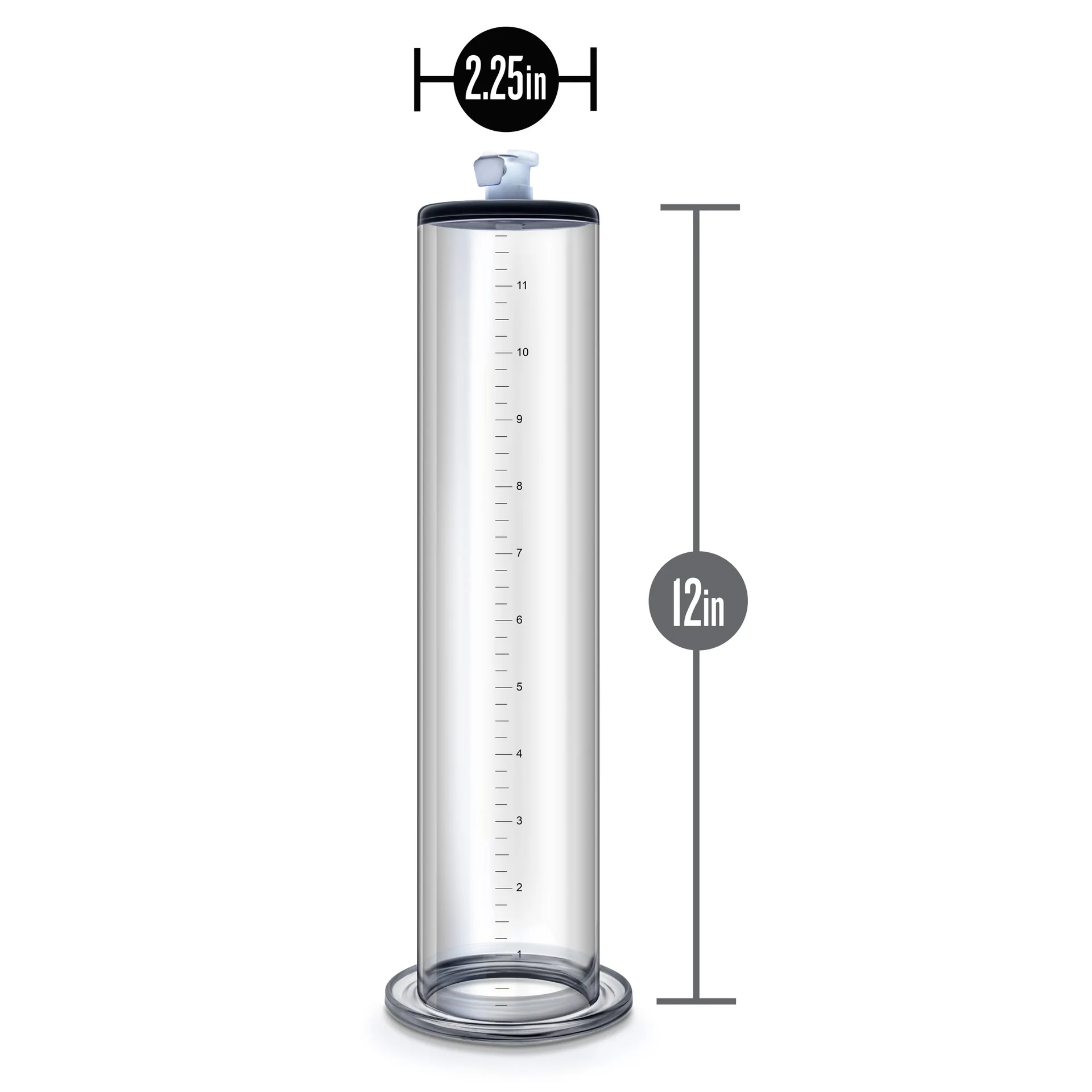 Lange Wide Bottom 30cm Penis Real Empty Cylinder Self-locking Pump Trainer Large Double Scale Cup Special Accessories