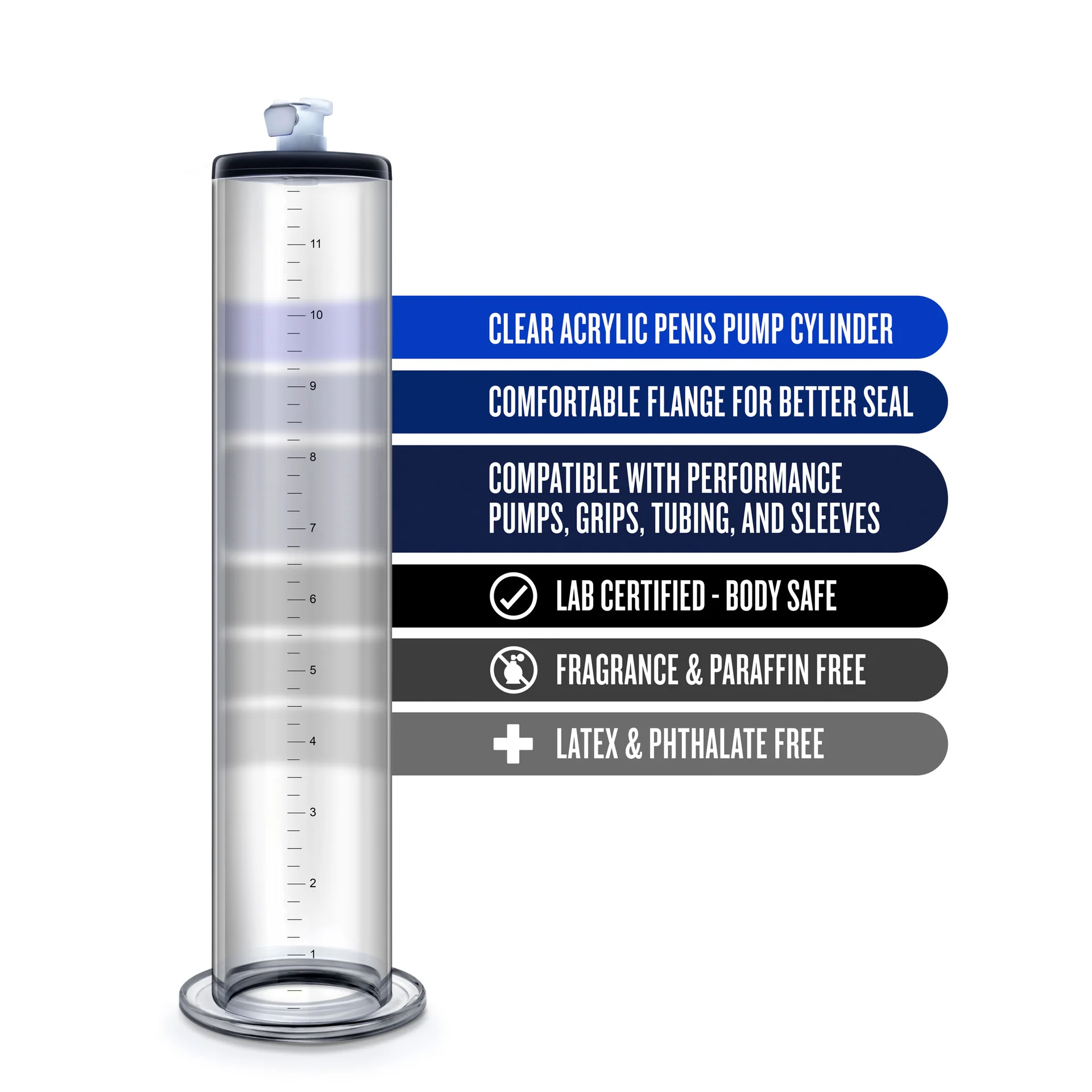 Lange Wide Bottom 30cm Penis Real Empty Cylinder Self-locking Pump Trainer Large Double Scale Cup Special Accessories