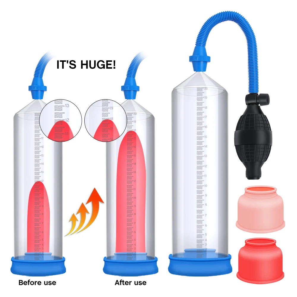 Penis Pump Enlargement Dick Pump Pro Penis Extender Vacuum Pump To Increase Cock Bigger Male Masturbator Sex Toys For Men Couple
