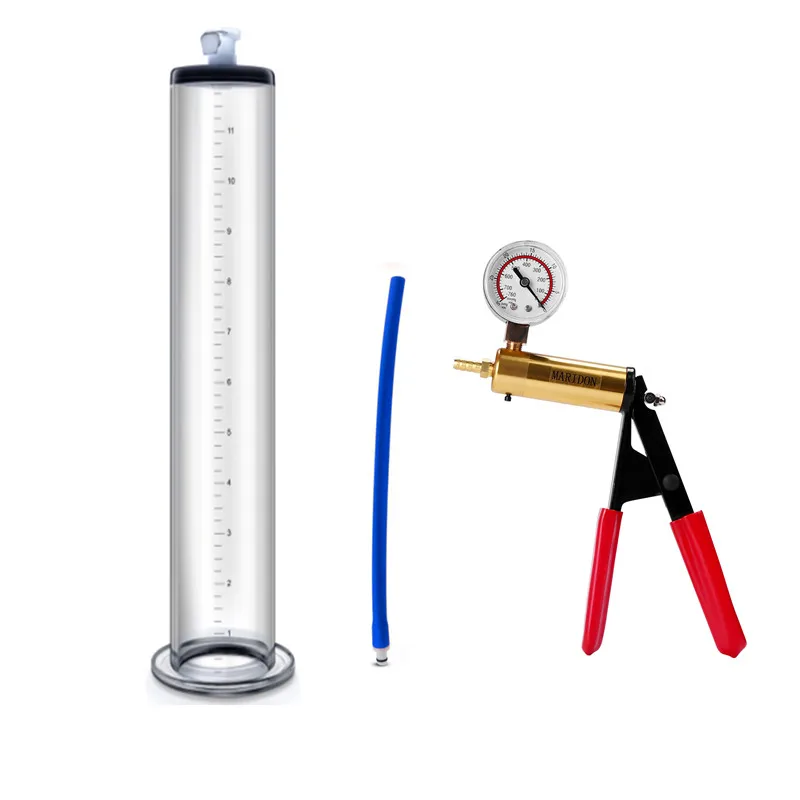 Acrylic Penis Vacuum Pump Manual Penis Enlarger Sex Toy For Man Male Masturbation Penis Enlargement Trainer Adults Product 30cm