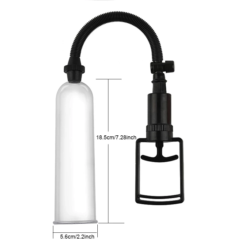 Male Penis Pump Manual Penis Enlarger Enhancement Erection Sextoys For Men Vacuum Pump Big Dick Trainer Male Lasting Masturbator