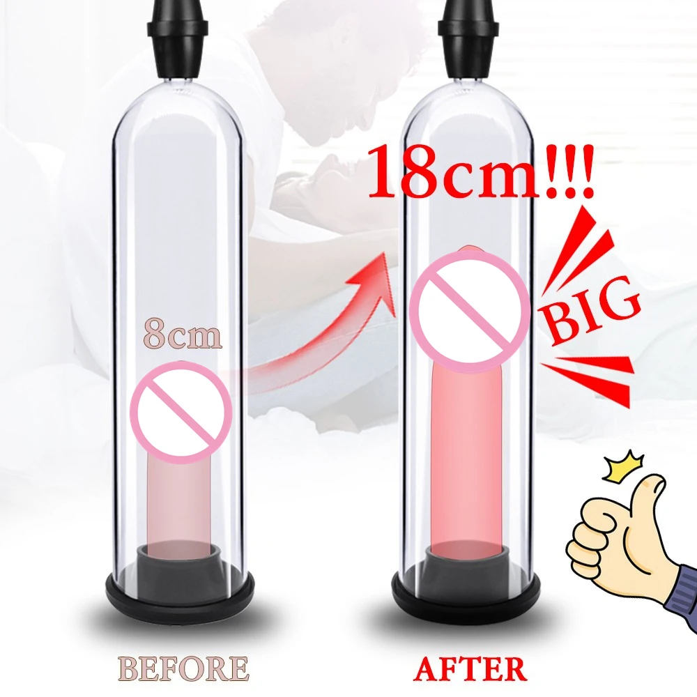 Male Penis Pump Manual Penis Enlarger Enhancement Erection Sextoys For Men Vacuum Pump Big Dick Trainer Male Lasting Masturbator