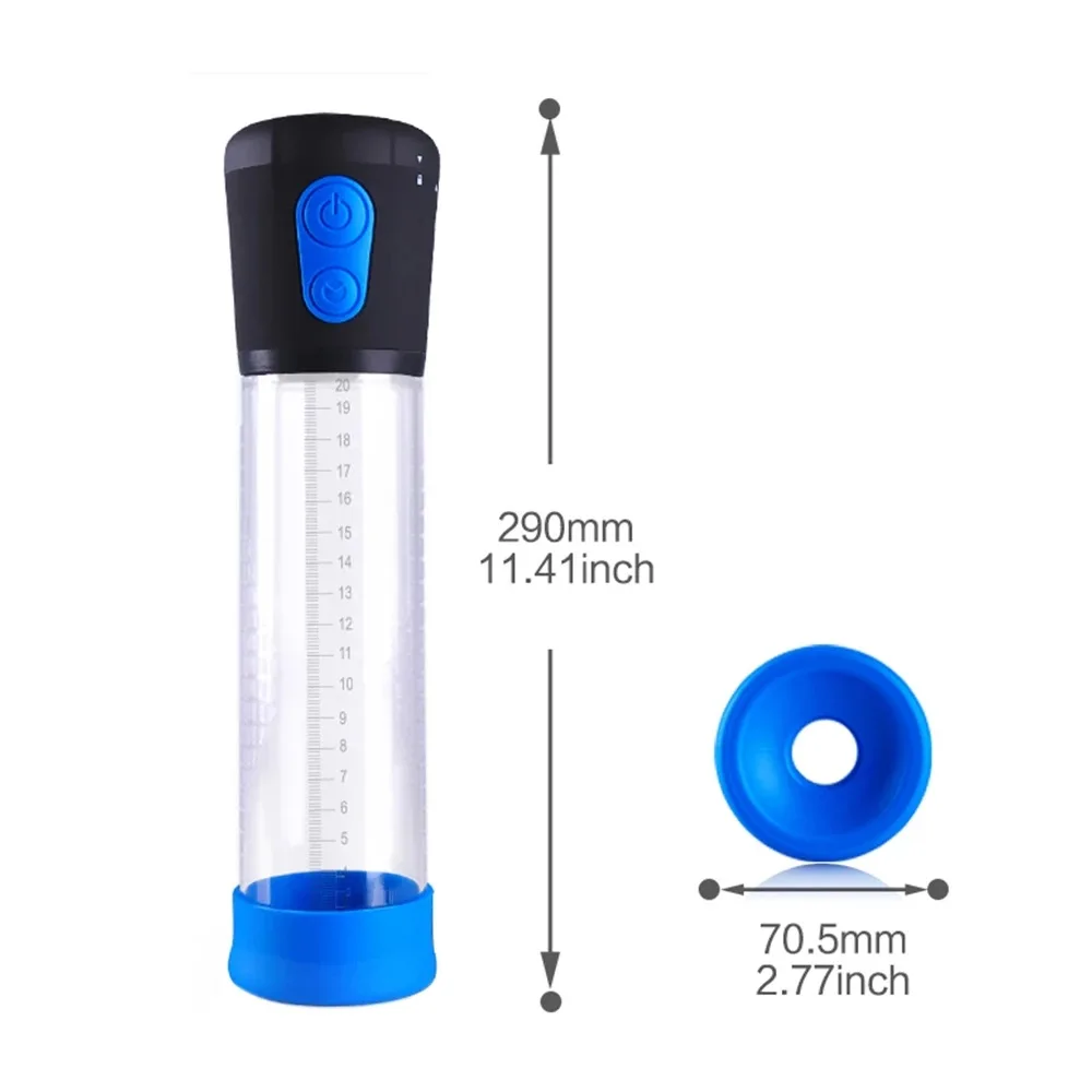 Electric Penile Pump Male Sensitization Training Adult Products Penis Enlargement Enhancer Massager