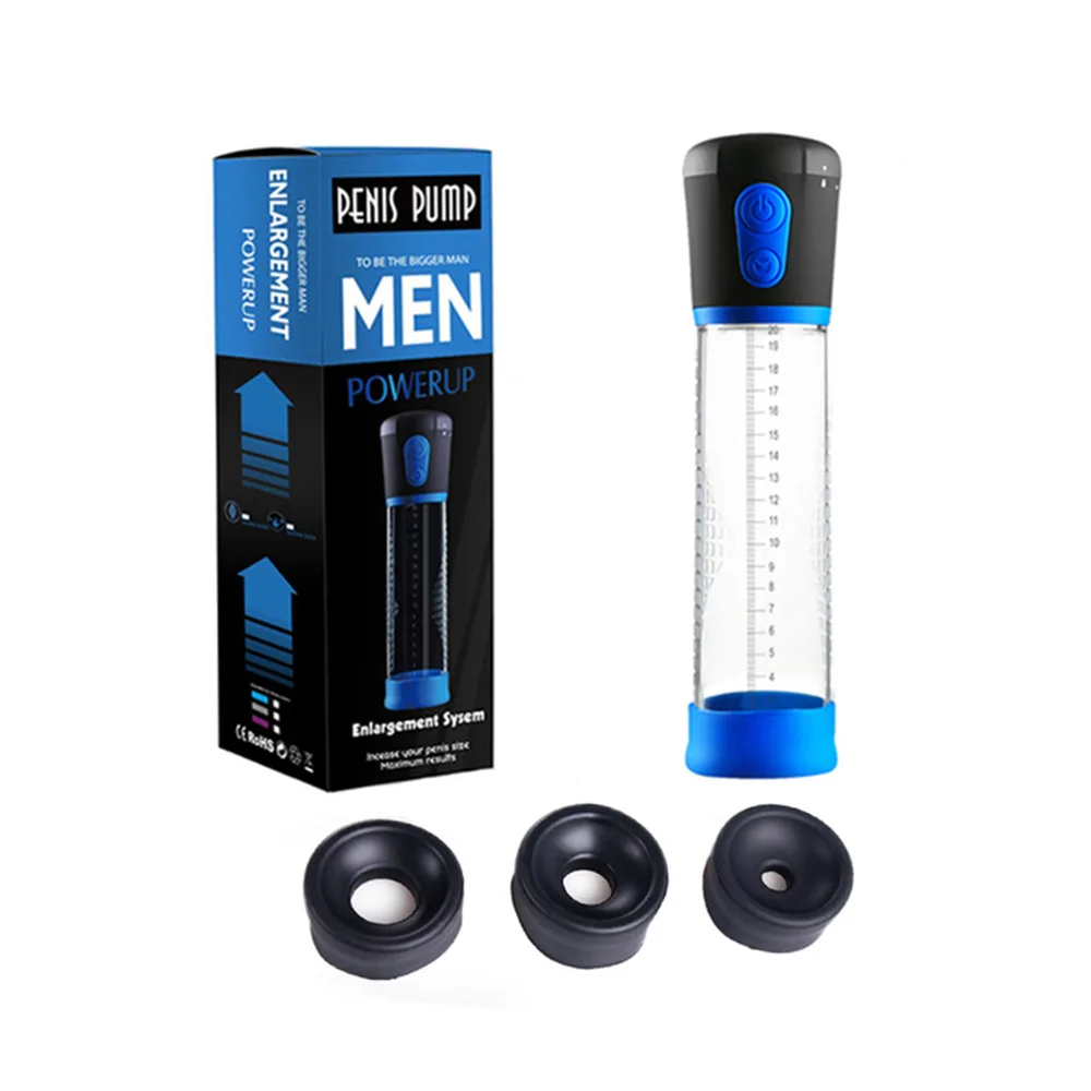Electric Penile Pump Male Sensitization Training Adult Products Penis Enlargement Enhancer Massager
