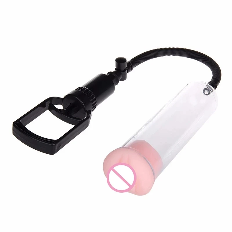 Male Penis Pump Manual Penis Enlarger Enhancement Erection SexToys For Man Vacuum Pump Big Dick Trainer Male Lasting Masturbator