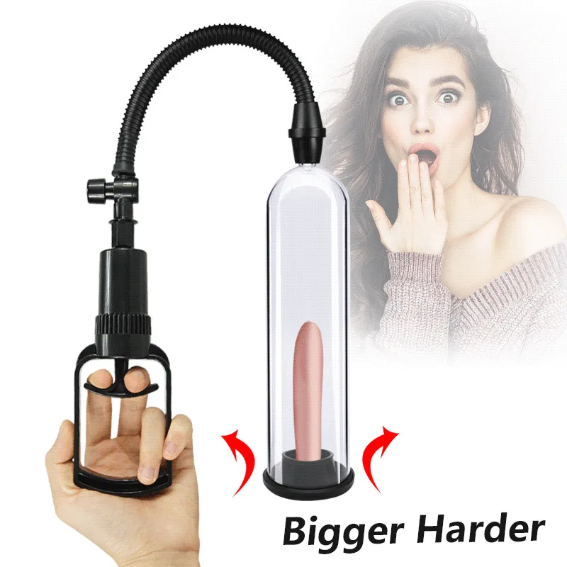 Penis Enlargement Manual Pump Vacuum Massager Dick Extender Men Sex Toy Increase Length Enlarger Male Train Adult Product