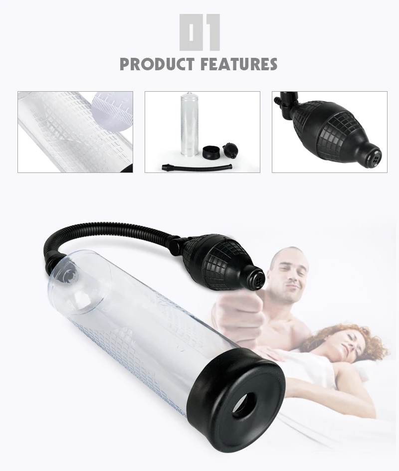 Effective Penis Pump Enlargement Vacuum Dick Extender Men Sex Toy Increase Length Enlarger Male Train Erotic Adult Sexy Product