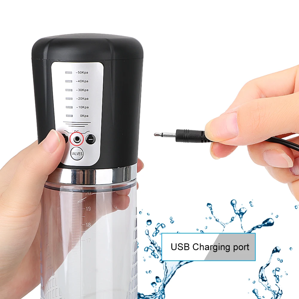 OLO Automatic Penis Pump Penis Enlarger USB Rechargeable Electric Penis Enlargement Extender Vacuum Pump Sex Toys for Men