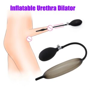 Inflatable Expandable Penis Plug Silicone Horse Eye Stick Urethra Catheter Dilator Penis Insert Device Sex Toys Masturbator