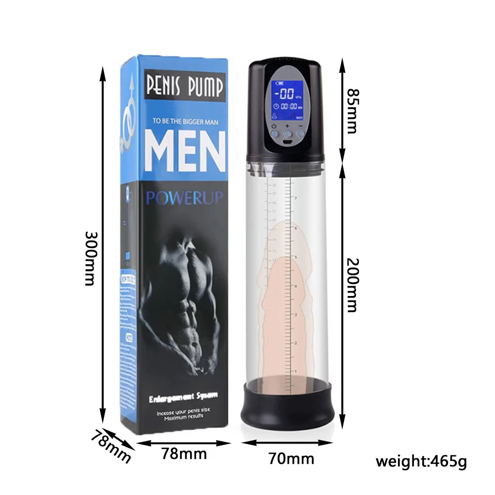 LCD Electric Penis Pump Penis Enlargement Extend Pump Penis Trainer Male Masturbators Cup Dick Pump Sex Toys for Men 18+ LCD Electric Penis Pump Penis Enlargement Extend Pump Penis Trainer Male Masturbators Cup Dick Pump Sex Toys for Men 18+