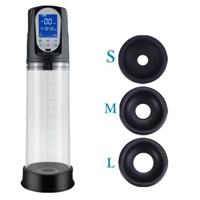 LCD Electric Penis Pump Penis Enlargement Extend Pump Penis Trainer Male Masturbators Cup Dick Pump Sex Toys for Men 18+ LCD Electric Penis Pump Penis Enlargement Extend Pump Penis Trainer Male Masturbators Cup Dick Pump Sex Toys for Men 18+