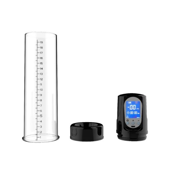 LCD Electric Penis Pump Penis Enlargement Extend Pump Penis Trainer Male Masturbators Cup Dick Pump Sex Toys for Men 18+