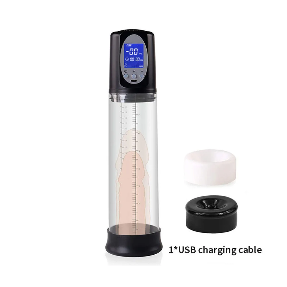 LCD Electric Penis Pump Penis Enlargement Extend Pump Penis Trainer Male Masturbators Cup Dick Pump Sex Toys for Men 18+ LCD Electric Penis Pump Penis Enlargement Extend Pump Penis Trainer Male Masturbators Cup Dick Pump Sex Toys for Men 18+