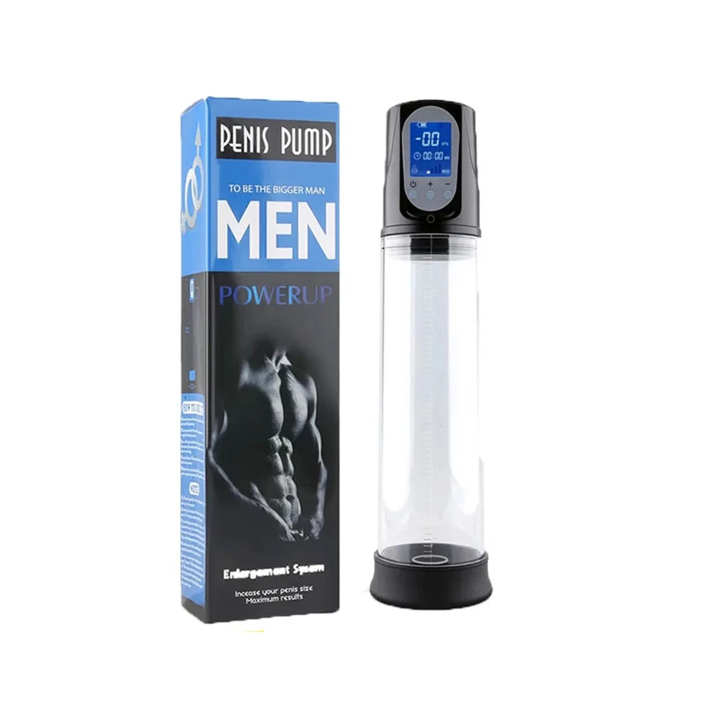 LCD Electric Penis Pump Penis Enlargement Extend Pump Penis Trainer Male Masturbators Cup Dick Pump Sex Toys for Men 18+ LCD Electric Penis Pump Penis Enlargement Extend Pump Penis Trainer Male Masturbators Cup Dick Pump Sex Toys for Men 18+