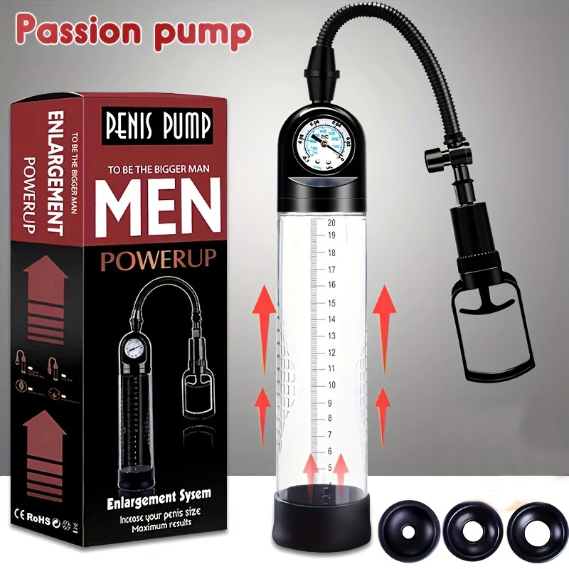 Male Manual Penis Pump Penis Enlarger Negative Pressure Vacuum Pump Big Dick Erection Enhancement Trainer Equipment Adult SexToy Male Manual Penis Pump Penis Enlarger Negative Pressure Vacuum Pump Big Dick Erection Enhancement Trainer Equipment Adult SexToy