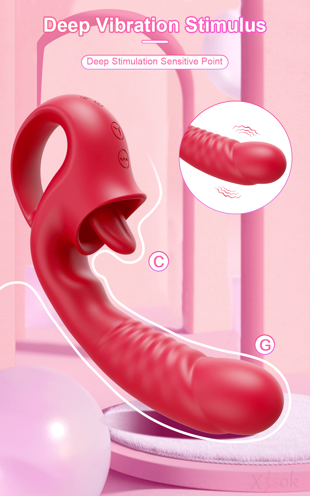 Dildo Vibrator for Women Tongue Licking Nipple Clitoris Stimulator G-Spot Vibrating Massager Female Blowjob Adults Sex Toy Dildo Vibrator for Women Tongue Licking Nipple Clitoris Stimulator G-Spot Vibrating Massager Female Blowjob Adults Sex Toy