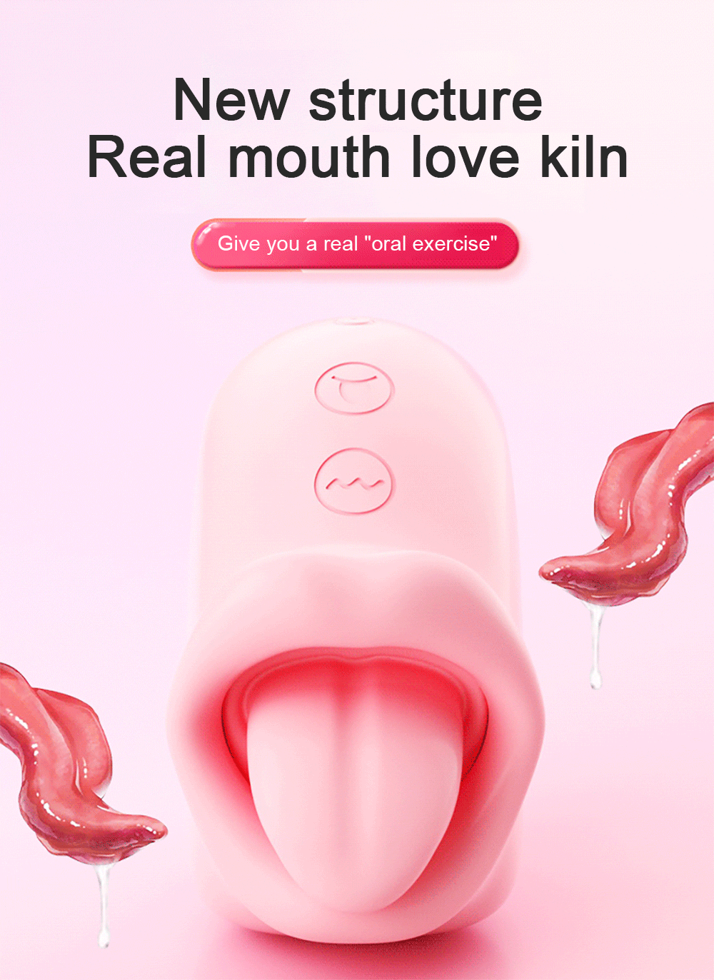 Dildo Vibrator for Women Tongue Licking Nipple Clitoris Stimulator G-Spot Vibrating Massager Female Blowjob Adults Sex Toy Dildo Vibrator for Women Tongue Licking Nipple Clitoris Stimulator G-Spot Vibrating Massager Female Blowjob Adults Sex Toy