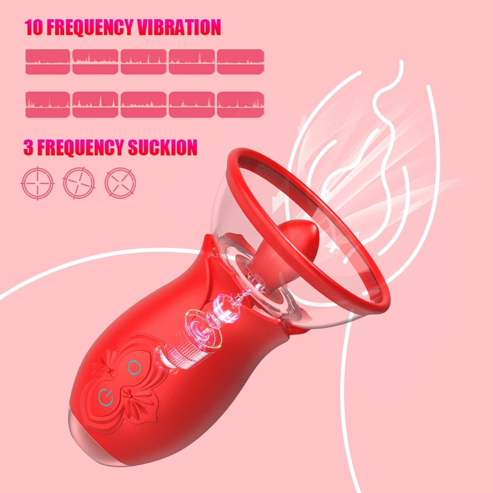 Rose Sucking Vibrator for Women G Spot Clitoris Stimulator Thrusting Vagina Nipple Sucker Vibrating Goods Sex Toys for Adults Rose Sucking Vibrator for Women G Spot Clitoris Stimulator Thrusting Vagina Nipple Sucker Vibrating Goods Sex Toys for Adults