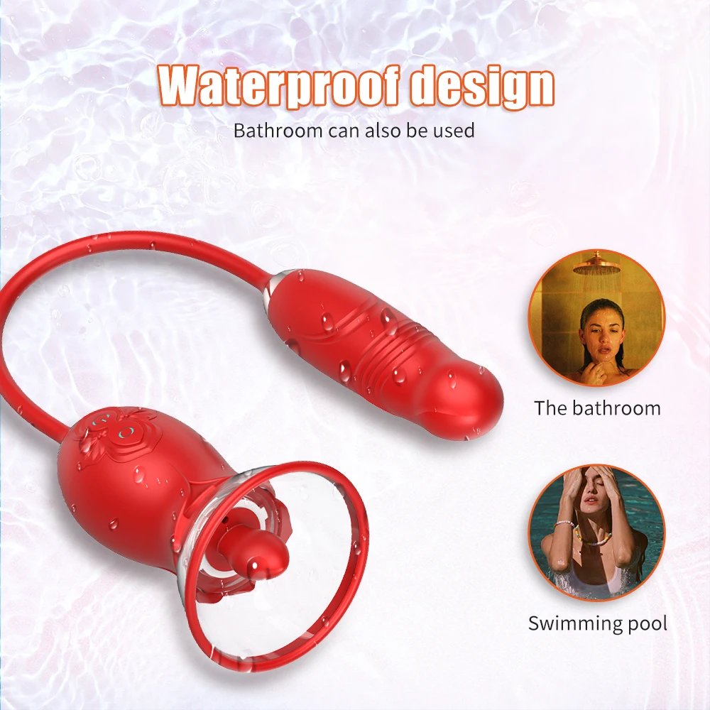 Rose Sucking Vibrator for Women G Spot Clitoris Stimulator Thrusting Vagina Nipple Sucker Vibrating Goods Sex Toys for Adults Rose Sucking Vibrator for Women G Spot Clitoris Stimulator Thrusting Vagina Nipple Sucker Vibrating Goods Sex Toys for Adults