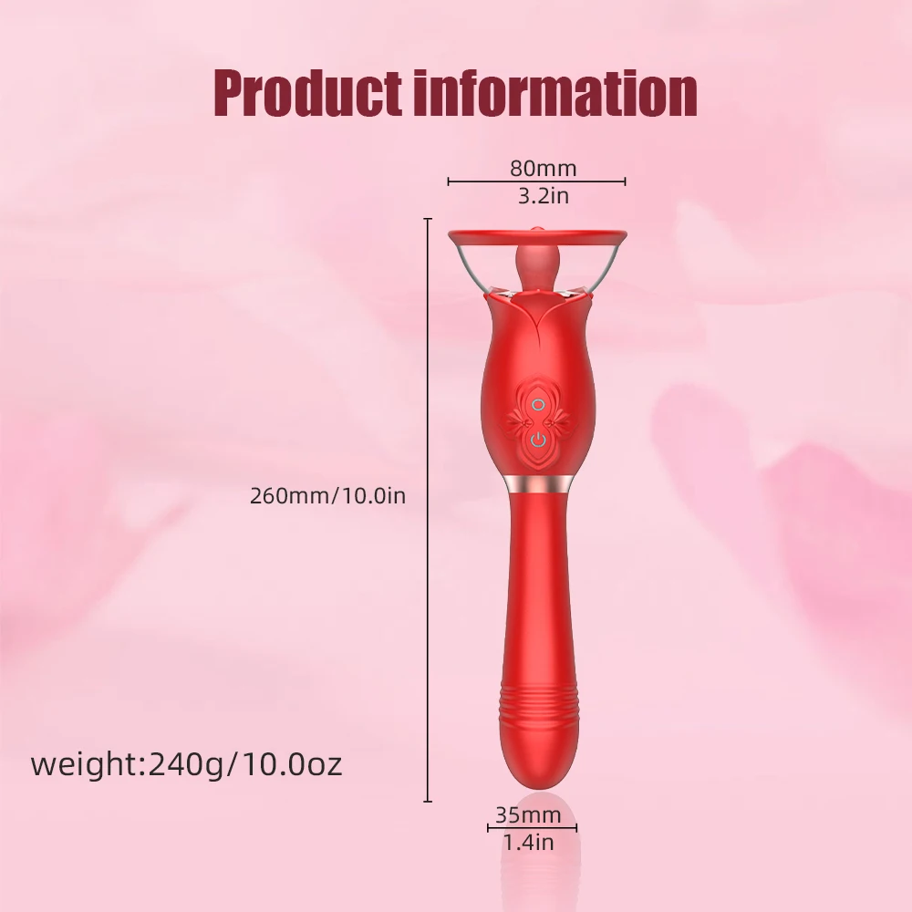 Rose Sucking Vibrator for Women G Spot Clitoris Stimulator Thrusting Vagina Nipple Sucker Vibrating Goods Sex Toys for Adults Rose Sucking Vibrator for Women G Spot Clitoris Stimulator Thrusting Vagina Nipple Sucker Vibrating Goods Sex Toys for Adults
