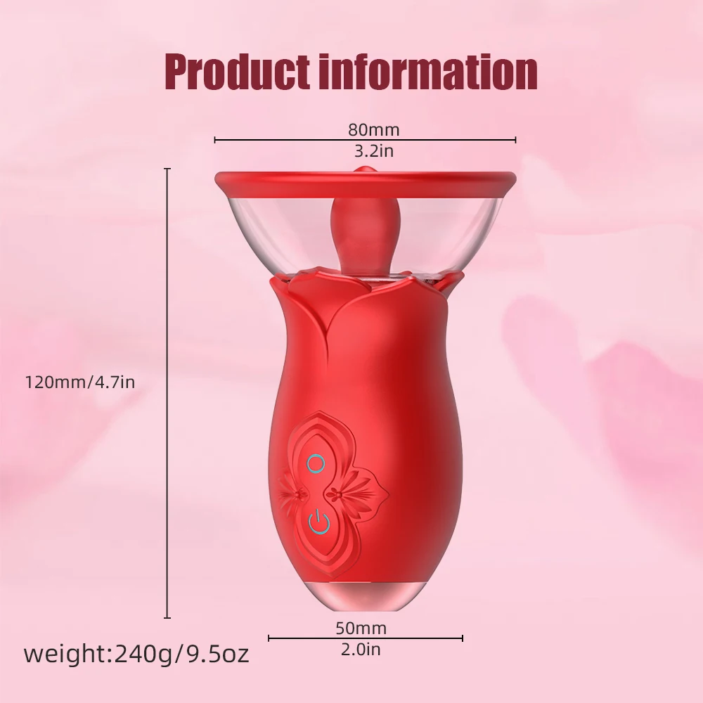 Rose Sucking Vibrator for Women G Spot Clitoris Stimulator Thrusting Vagina Nipple Sucker Vibrating Goods Sex Toys for Adults Rose Sucking Vibrator for Women G Spot Clitoris Stimulator Thrusting Vagina Nipple Sucker Vibrating Goods Sex Toys for Adults