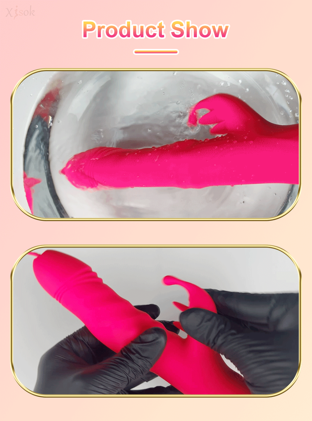 Rabbit Vibrator for Women Vagina G-Spot Nipple Clitoris Stimulator Thrusting Telescopic Rotating Dildo for Adult Sexy Toys