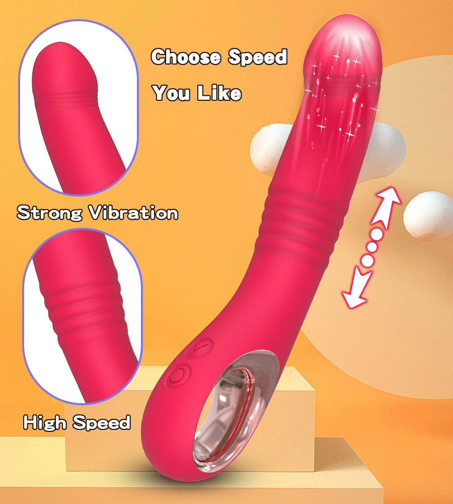 10 Modes Telescopic Vibrator for Women High Speed Motor G-Spot Climax Dildo Vibrating Female Masturbator Adult Sex Toy for Woman