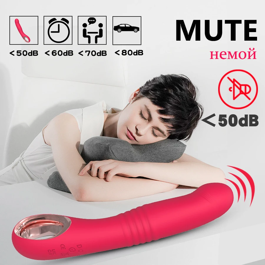 10 Modes Telescopic Vibrator for Women High Speed Motor G-Spot Climax Dildo Vibrating Female Masturbator Adult Sex Toy for Woman