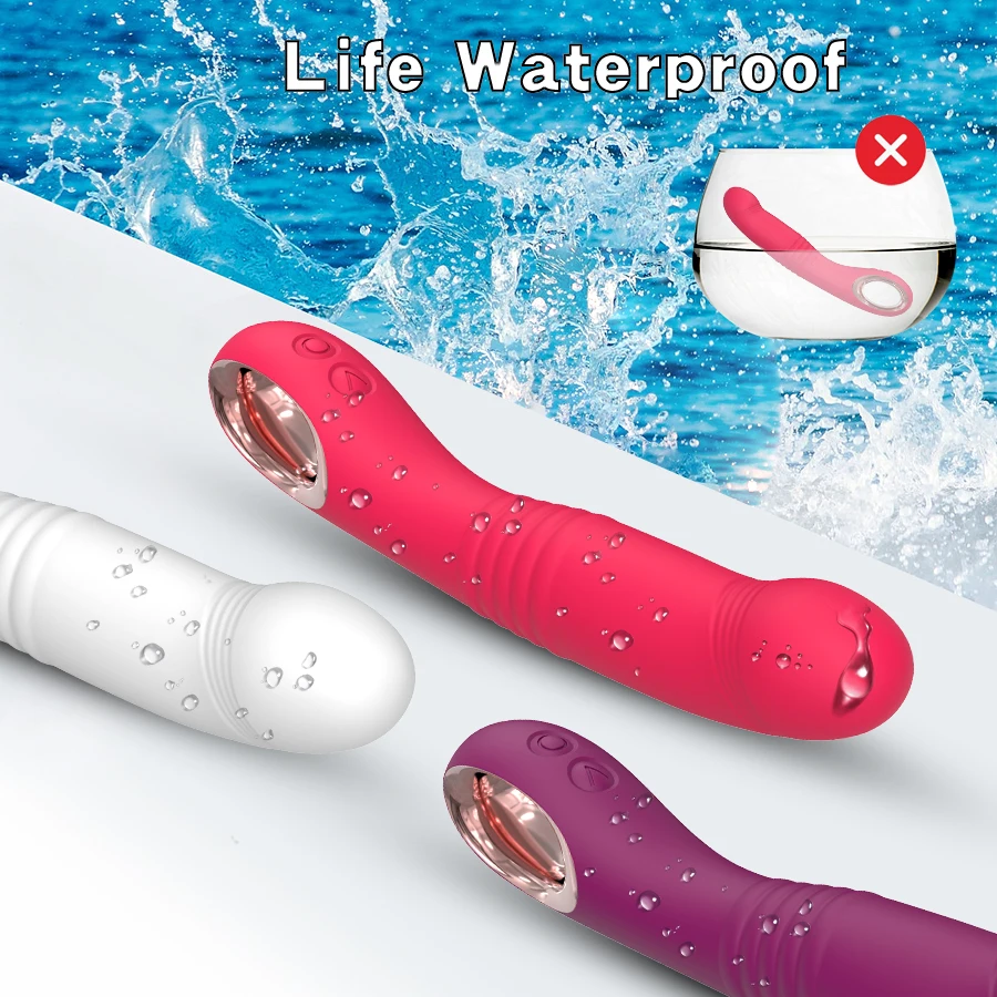10 Modes Telescopic Vibrator for Women High Speed Motor G-Spot Climax Dildo Vibrating Female Masturbator Adult Sex Toy for Woman