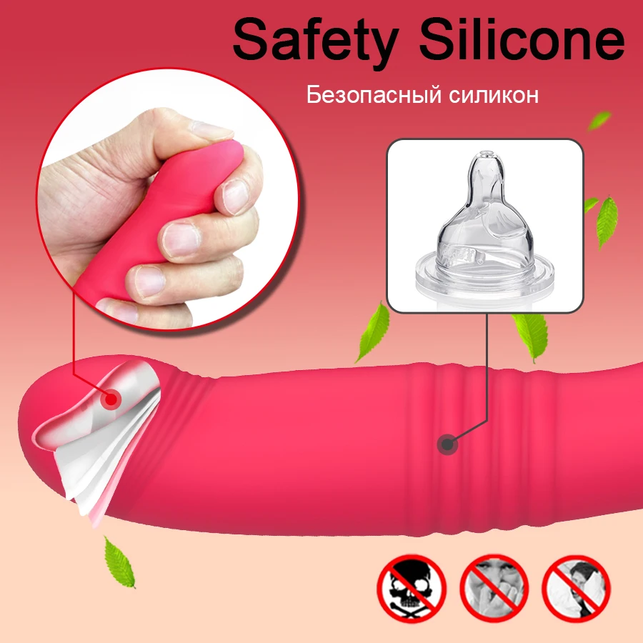10 Modes Telescopic Vibrator for Women High Speed Motor G-Spot Climax Dildo Vibrating Female Masturbator Adult Sex Toy for Woman