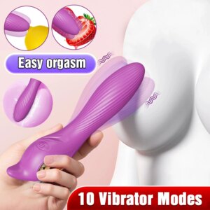 Powerful Beginner G-Spot Dildo Vibrator for Women Nipple Clit Clitoris Stimulator Female Anal Butt Plug Vibrating Adult Sex Toys