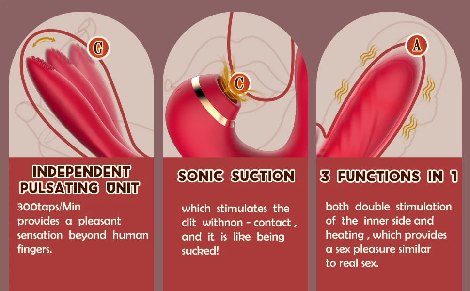 3in1 Thrusting Dild Vibrator for Women G Spot Tapping Heating Suck 20 Mode Clitoris Stimulator Sex Toys Female Goods for Adults 3in1 Thrusting Dild Vibrator for Women G Spot Tapping Heating Suck 20 Mode Clitoris Stimulator Sex Toys Female Goods for Adults