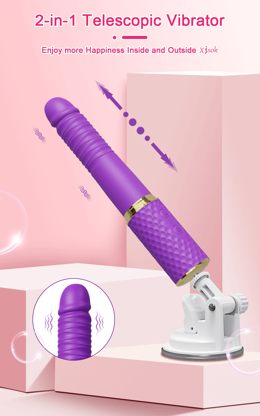 Telescopic Dildo Vibrators for Women G Spot Thrusting Retractable Vaginal Adult Sex Toys Female Masturbation Automatic Machine Telescopic Dildo Vibrators for Women G Spot Thrusting Retractable Vaginal Adult Sex Toys Female Masturbation Automatic Machine