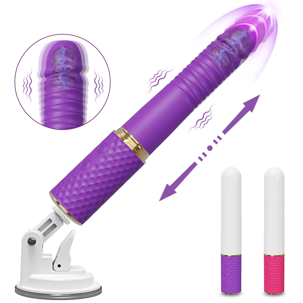 Telescopic Dildo Vibrators for Women G Spot Thrusting Retractable Vaginal Adult Sex Toys Female Masturbation Automatic Machine Telescopic Dildo Vibrators for Women G Spot Thrusting Retractable Vaginal Adult Sex Toys Female Masturbation Automatic Machine