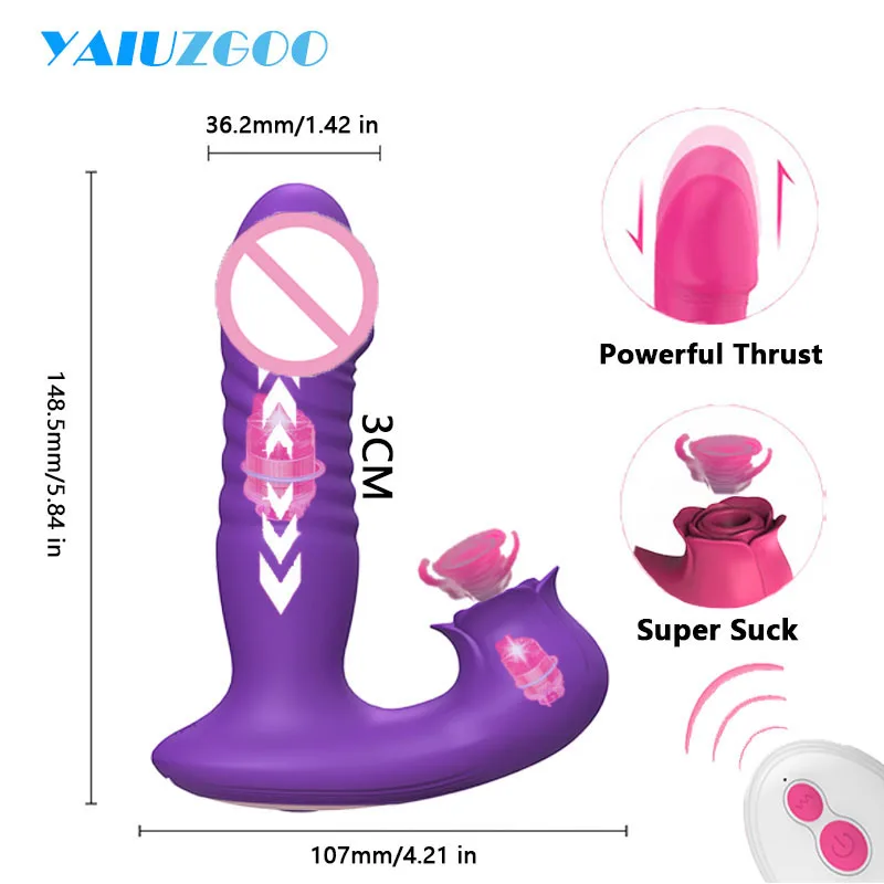 Thrusting Telescopic Vibrator For Women Dildo Clitoral Sucking Vibrators Remote Control Vaginal Clit Stimulator Adult Sex Toys Thrusting Telescopic Vibrator For Women Dildo Clitoral Sucking Vibrators Remote Control Vaginal Clit Stimulator Adult Sex Toys