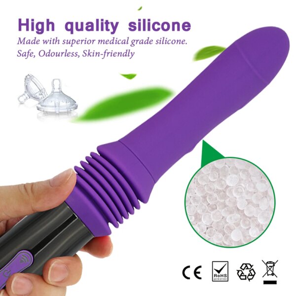 Sex Machine Thrusting Big Dildo Vibrator Vaginal G Spot Automatic Up Down Massager Retractable Pussy Adults Sex Toys for Women